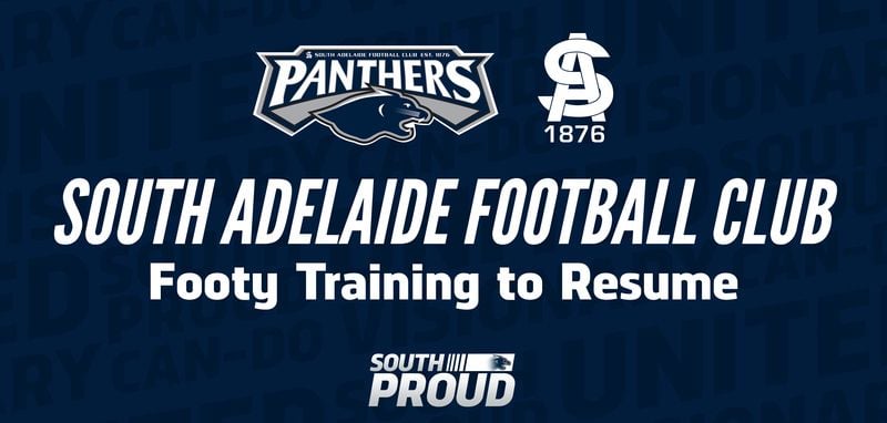 Footy Training Set to Resume in SA Footy Training Set to Resume in SA